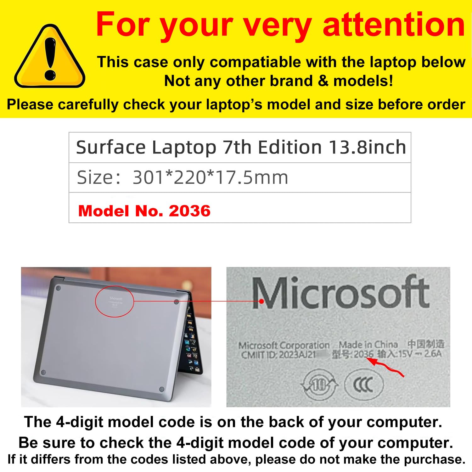 Amazon.com: Laptop Case Cover for 2024 Microsoft Surface Laptop 7
